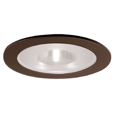 Elco Lighting 4 Shower Trim with Frosted Pinhole Glass" EL915BZ